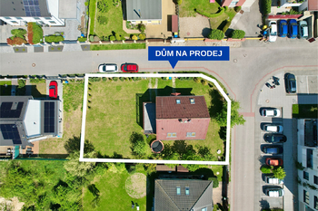 vyznačení domu s pozemkem - Prodej domu 132 m², Horoměřice