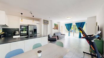 obývací pokoj s kuchyňským koutem - Prodej domu 134 m², Pyšely