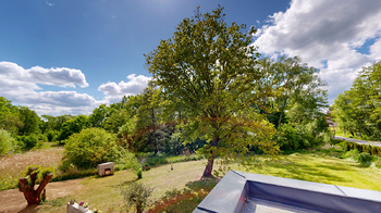 výhled z terasy - Prodej domu 134 m², Pyšely