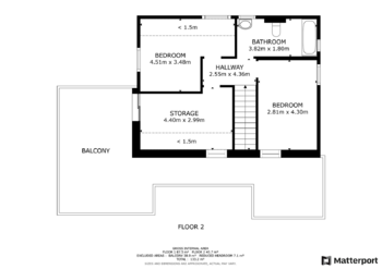 půdorys podkroví - Prodej domu 134 m², Pyšely