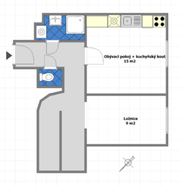 Prodej bytu 2+kk v osobním vlastnictví 46 m², Praha 5 - Lochkov
