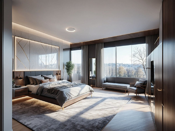 Návrh vizualizace možného budoucího stavu  - Prodej domu 290 m², Praha 5 - Smíchov