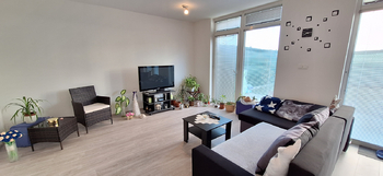 Obývací pokoj s kuchyňským koutem  - Pronájem bytu 2+kk v osobním vlastnictví 57 m², Boskovice
