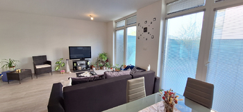 Obývací pokoj s kuchyňským koutem  - Pronájem bytu 2+kk v osobním vlastnictví 57 m², Boskovice