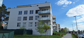 Pohled na dům  - Pronájem bytu 2+kk v osobním vlastnictví 57 m², Boskovice