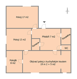 Prodej bytu 4+kk v osobním vlastnictví 90 m², Sedlčany