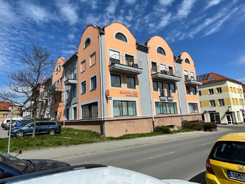 Pohled na dům - Pronájem bytu 3+1 v osobním vlastnictví 109 m², Kladno