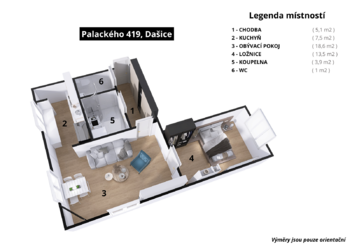 Prodej bytu 2+kk v osobním vlastnictví 65 m², Dašice