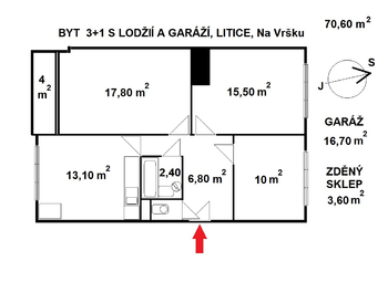 Prodej bytu 3+1 v osobním vlastnictví 71 m², Plzeň