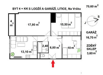 Prodej bytu 3+1 v osobním vlastnictví 71 m², Plzeň