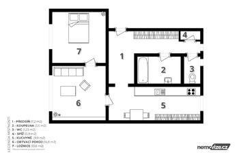 Prodej bytu 2+1 v osobním vlastnictví 56 m², Jindřichův Hradec