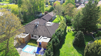 Pohled na RD - Prodej domu 369 m², Praha 4 - Kamýk