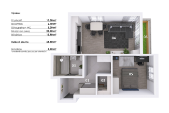 Prodej bytu 2+kk v osobním vlastnictví 6566 m², Praha 10 - Záběhlice