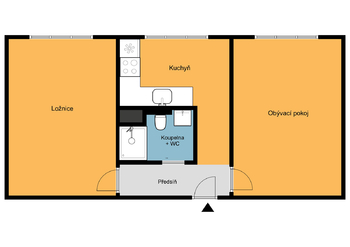 Pronájem bytu 2+1 v osobním vlastnictví 52 m², Praha 10 - Malešice