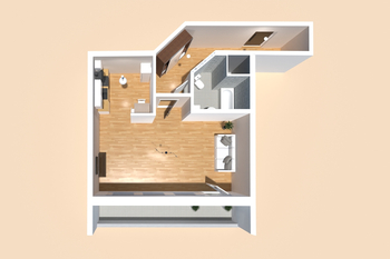 Pronájem bytu 1+kk v osobním vlastnictví 45 m², Říčany