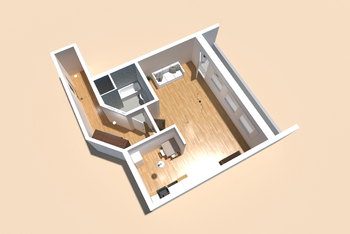 Pronájem bytu 1+kk v osobním vlastnictví 45 m², Říčany