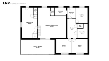 Prodej rodinného domu 5+kk se zimní zahradou, 206 m², plocha pozemku 940 m², Práče, okres Znojmo - Prodej domu 206 m², Práče