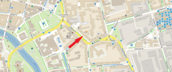 mapa - Prodej bytu 3+kk v osobním vlastnictví 78 m², České Budějovice