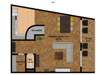 Prodej bytu 3+kk v osobním vlastnictví 95 m², Židlochovice