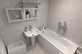 Vizualizace koupelna - Prodej domu 140 m², Hostěrádky-Rešov