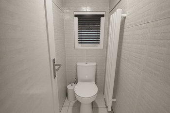Vizualizace WC - Prodej domu 140 m², Hostěrádky-Rešov