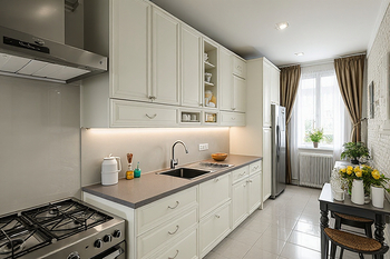 Vizualizace kuchyně - Prodej domu 140 m², Hostěrádky-Rešov