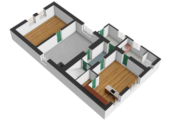 Půdorys domu  - Prodej domu 95 m², Bradáčov