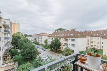 Výhled z balkonu - Pronájem bytu 2+1 v osobním vlastnictví 50 m², Brno