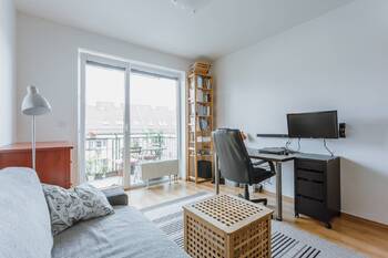 Obývací pokoj - Pronájem bytu 2+1 v osobním vlastnictví 50 m², Brno