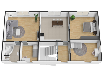 2. nadzemní podlaží - Prodej domu 230 m², Libočany