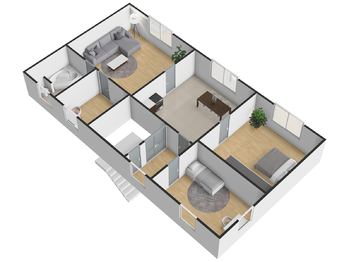2. nadzemní podlaží - Prodej domu 230 m², Libočany