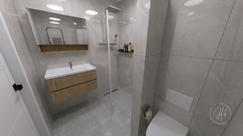 Vizualizace - Prodej bytu 1+1 v osobním vlastnictví 40 m², Praha 10 - Strašnice