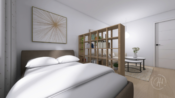 Vizualizace - Prodej bytu 1+1 v osobním vlastnictví 40 m², Praha 10 - Strašnice