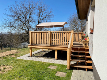Velká terasa - Prodej domu 132 m², Ondřejov