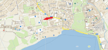 mapa - Pronájem bytu 3+1 v osobním vlastnictví 83 m², Třeboň