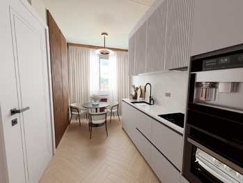 Návrh rekonstrukce. - Prodej bytu 3+1 v osobním vlastnictví 77 m², Brno