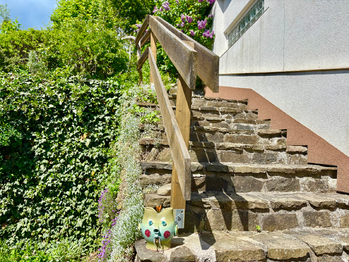 Schody na zahradu - Prodej chaty / chalupy 65 m², Račice-Pístovice