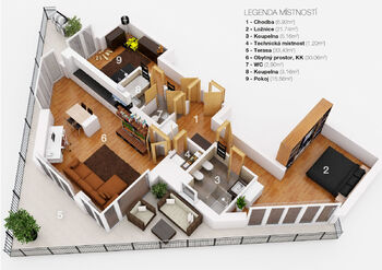 Pronájem bytu 3+kk v osobním vlastnictví 92 m², Praha 3 - Žižkov