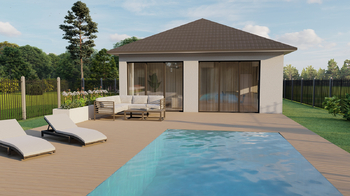 vizualizace projektu - Prodej pozemku 1039 m², Záryby