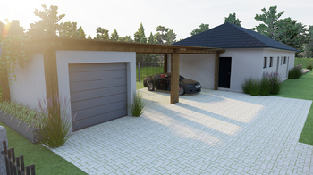 vizualizace projektu - Prodej pozemku 1039 m², Záryby