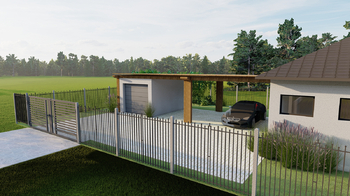 vizualizace projektu - Prodej pozemku 1039 m², Záryby