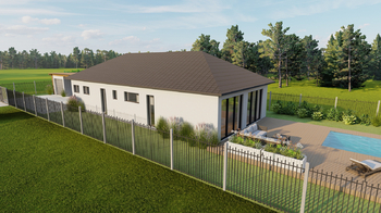 vizualizace projektu - Prodej pozemku 1039 m², Záryby