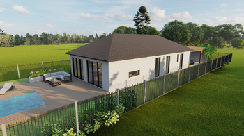 vizualizace projektu - Prodej pozemku 1039 m², Záryby
