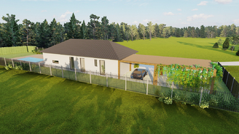 vizualizace projektu - Prodej pozemku 1039 m², Záryby