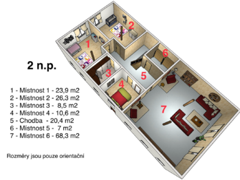 Prodej ubytovacího zařízení 500 m², Záhoří