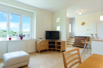 obývací pokoj - Prodej bytu 4+kk v osobním vlastnictví 108 m², Praha 5 - Radlice