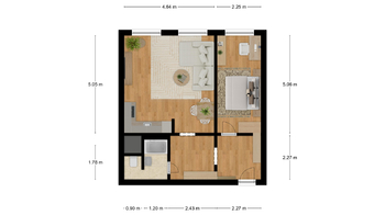 Prodej bytu 2+kk v družstevním vlastnictví 49 m², Teplice
