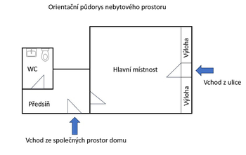 Pronájem obchodních prostor 25 m², Praha 4 - Braník
