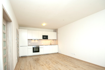 Obývací pokoj - Pronájem bytu 2+kk v osobním vlastnictví 42 m², Praha 8 - Ďáblice