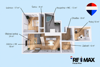 Prodej bytu 5+kk v osobním vlastnictví 154 m², Jabloňov